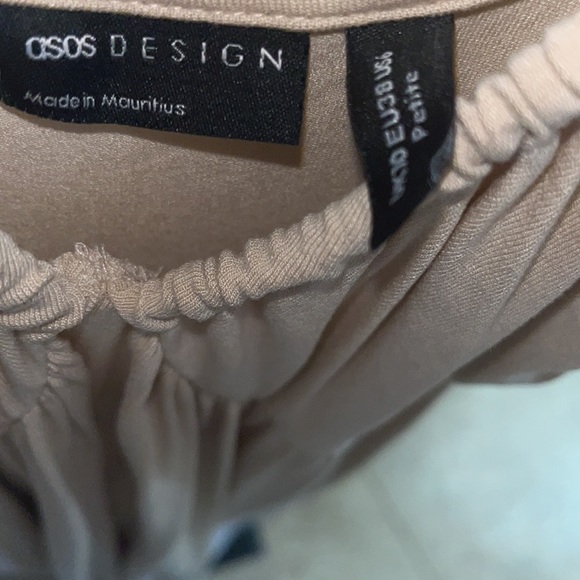 ASOS brand new petite 6 beige cream maxi dress summer spaghetti straps. - Picture 4 of 6